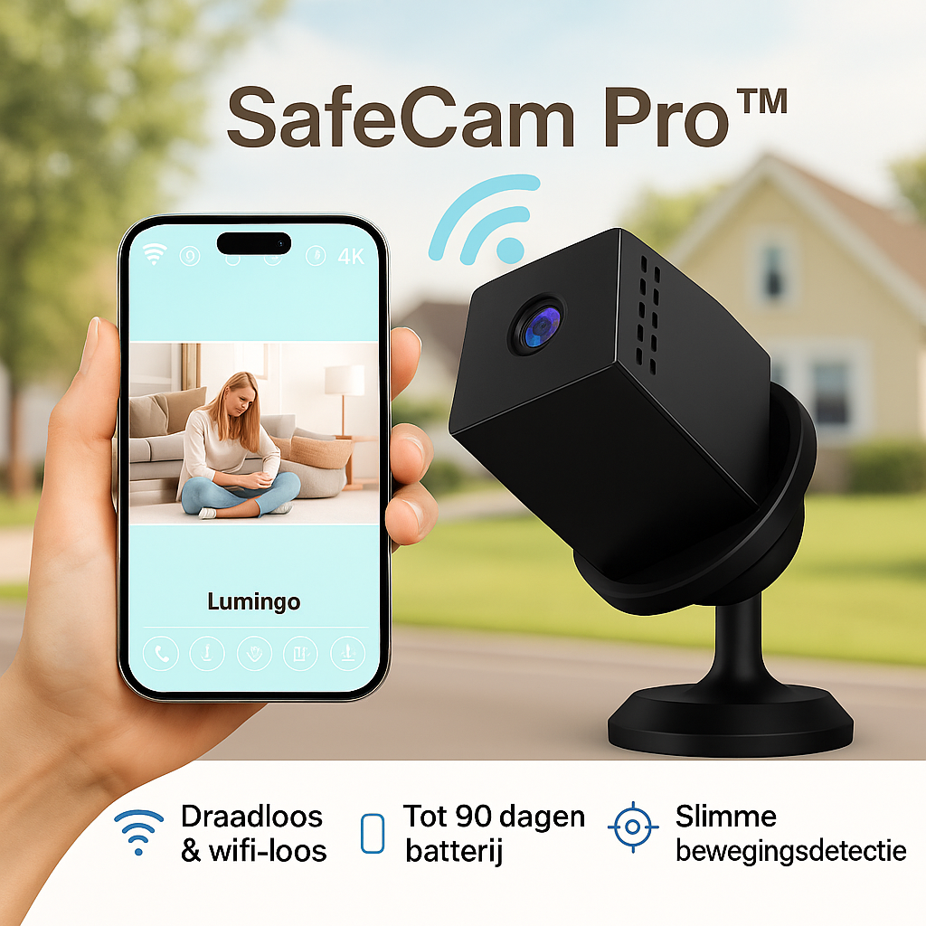 SafeCam Pro | Sécurité Totale – Même Sans Internet ni Électricité