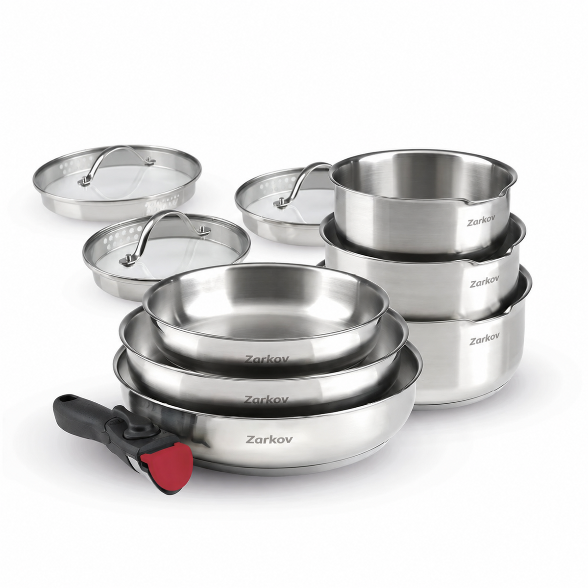 Batterie de Cuisine Inox 10 Pièces