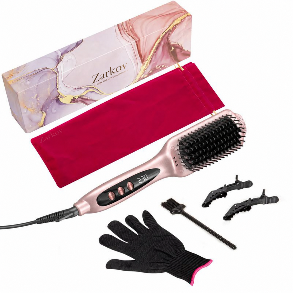 Brosse lissante électrique pour cheveux