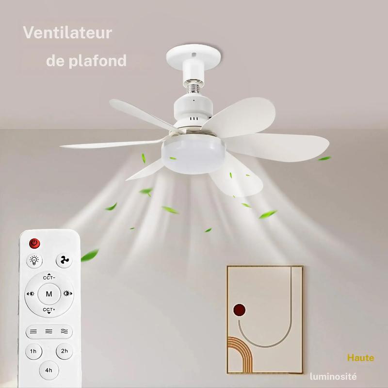 Ventilateur de Plafond Led
