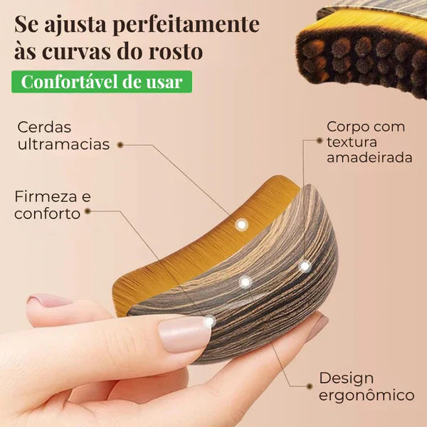 DrenaFace – Escova de Drenagem Linfática Facial