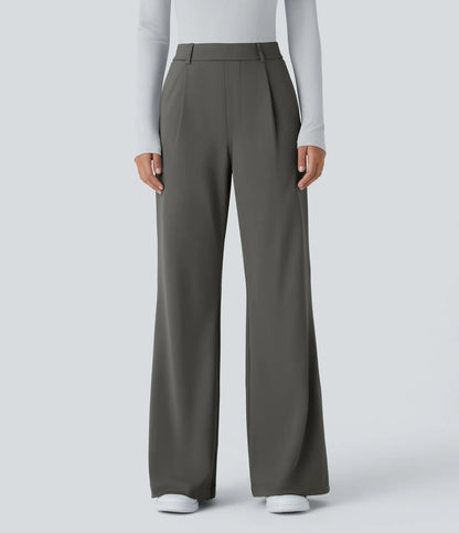 2 pour le prix d'1 | Pantalon tailleur évasé taille haute DayStretch avec poches