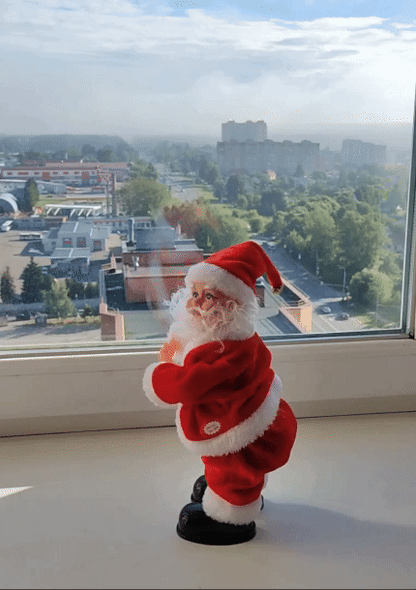 ( 🎉Promotion de Noël anticipée -50 %🎄 ) Père Noël musical grimpant à la corde