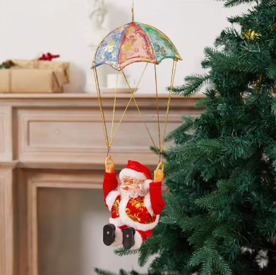 ( 🎉Promotion de Noël anticipée -50 %🎄 ) Père Noël musical grimpant à la corde