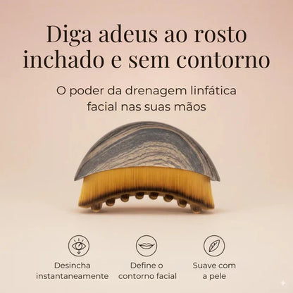 DrenaFace – Escova de Drenagem Linfática Facial