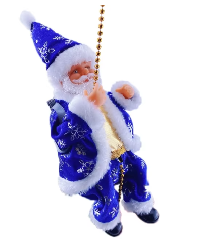 ( 🎉Promotion de Noël anticipée -50 %🎄 ) Père Noël musical grimpant à la corde