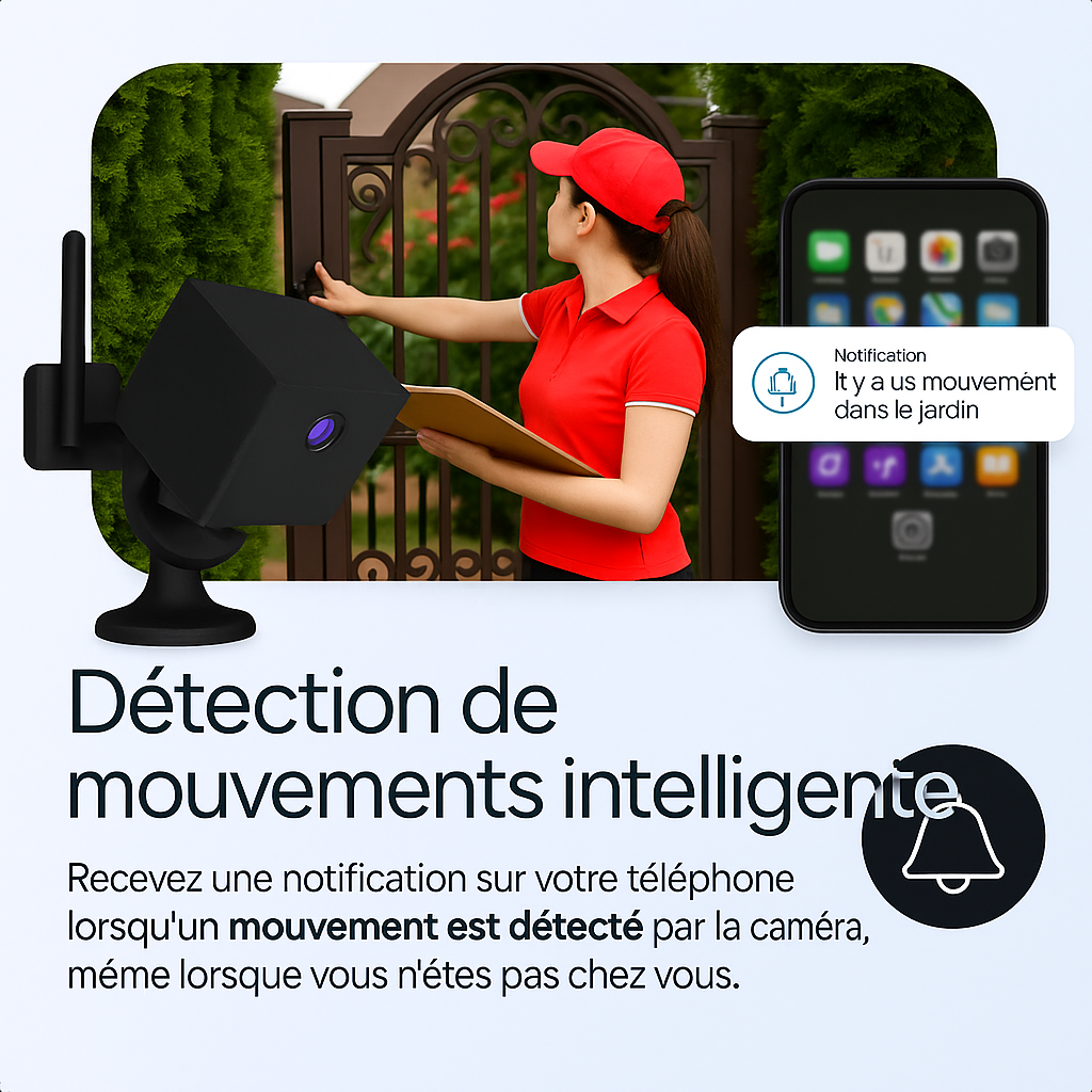 SafeCam Pro | Sécurité Totale – Même Sans Internet ni Électricité