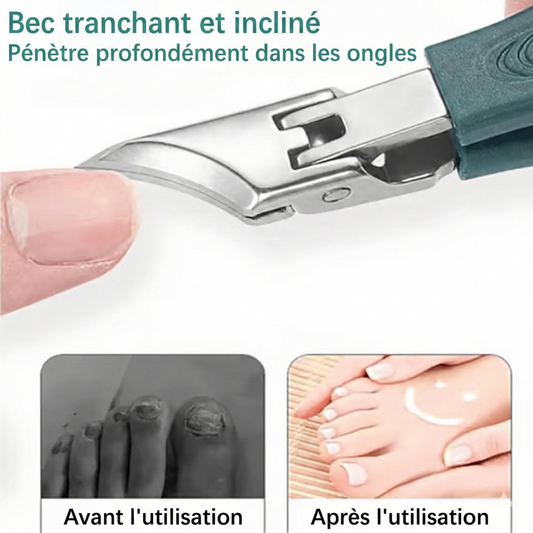 Set de 3 Coupe-Ongles Professionnels – Lame en Forme de Bec d’Aigle