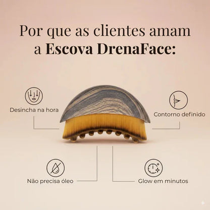 DrenaFace – Escova de Drenagem Linfática Facial