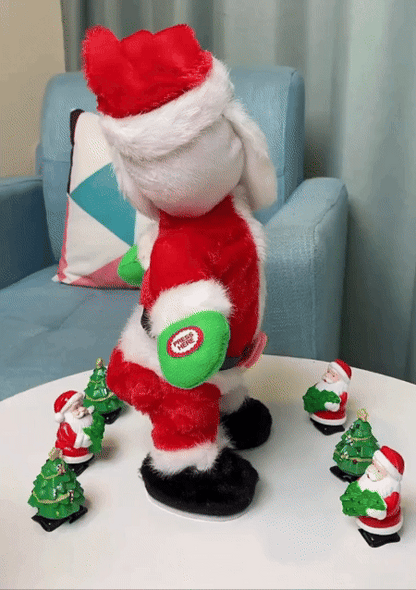 ( 🎉Promotion de Noël anticipée -50 %🎄 ) Père Noël musical grimpant à la corde