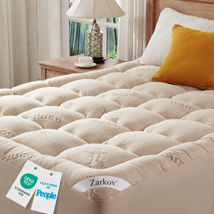 Surmatelas en fibre de bambou viscose