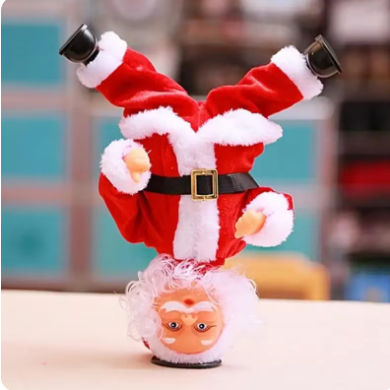 ( 🎉Promotion de Noël anticipée -50 %🎄 ) Père Noël musical grimpant à la corde